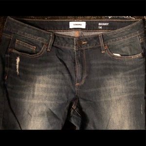 Sonoma size 14 skinny jeans